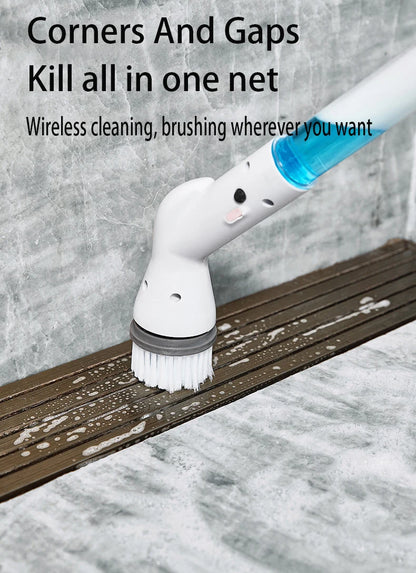 Wireless Electric Cleaning Brush Spin Cleaning Scrubber Multifunctional Cleaning Tools Parlour Kitchen Bathroom Cleaning Gadgets